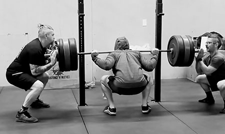 How spotting during heavy back squats